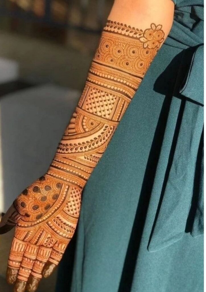 Stylish Full Hand Mehndi Design