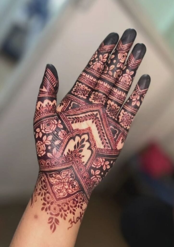 Front Hand Mehndi Design