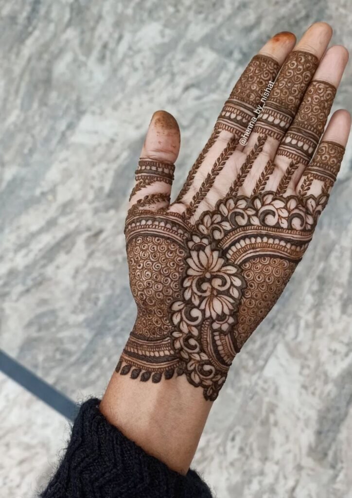Front Hand Mehndi Design
