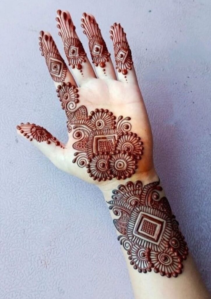 Front Hand Mehndi Design