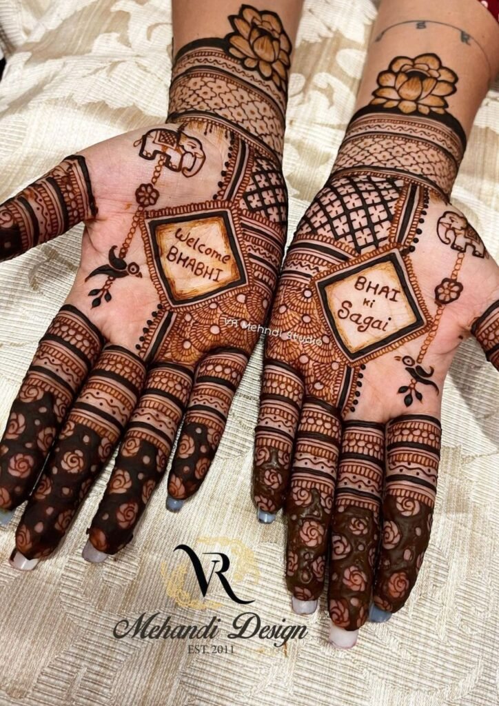 mehndi design front hand