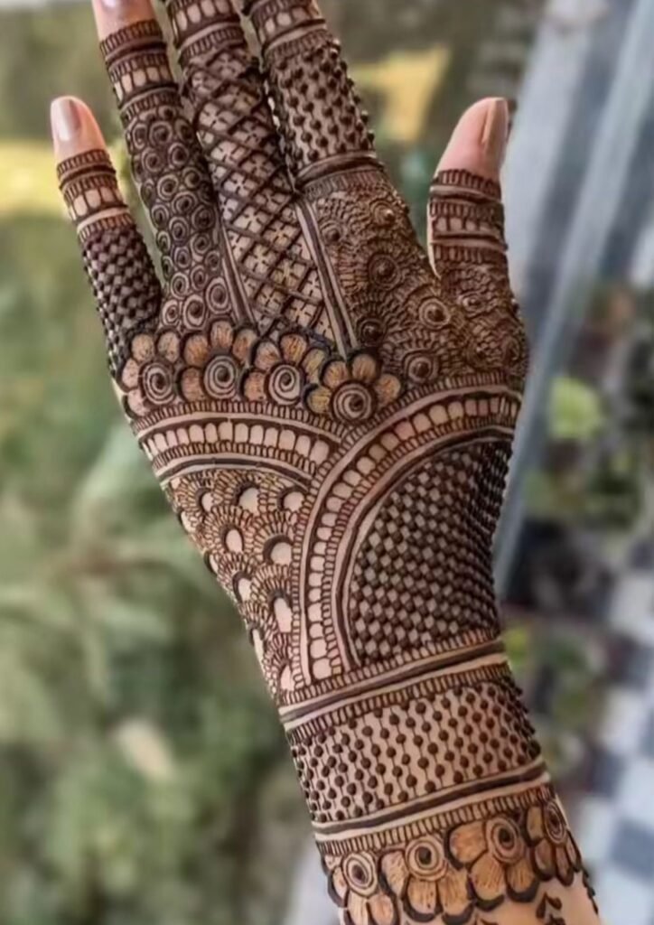 Stylish Full Hand Mehndi Design