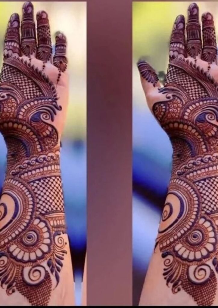 mehndi design front hand
