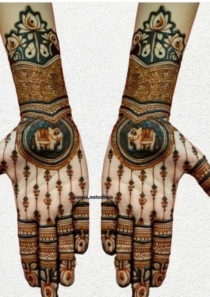 mehndi design front hand