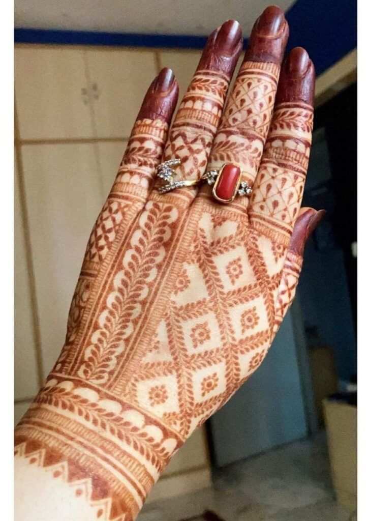Stylish Full Hand Mehndi Design