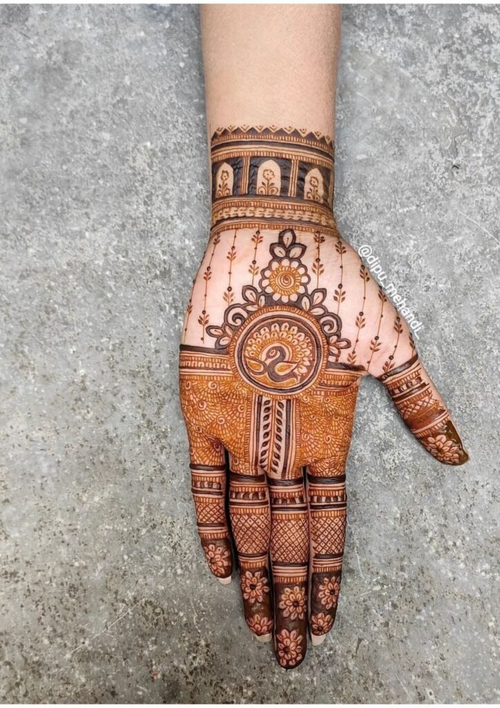 mehndi design front hand
