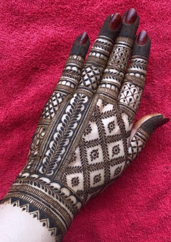 Stylish Full Hand Mehndi Design
