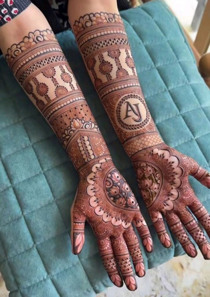 Stylish Full Hand Mehndi Design