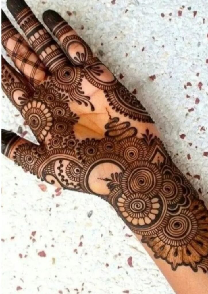 mehndi design front hand