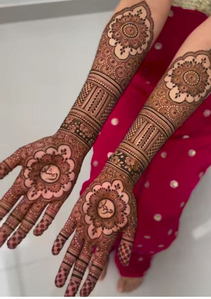 Stylish Full Hand Mehndi Design