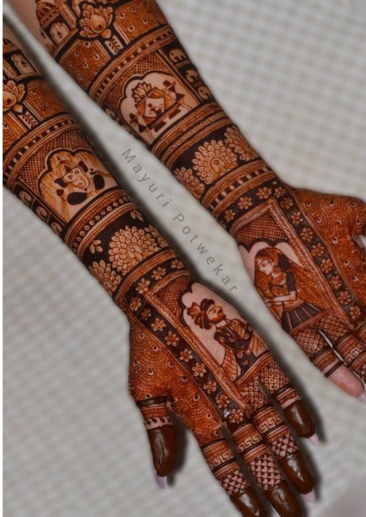 mehndi design front hand