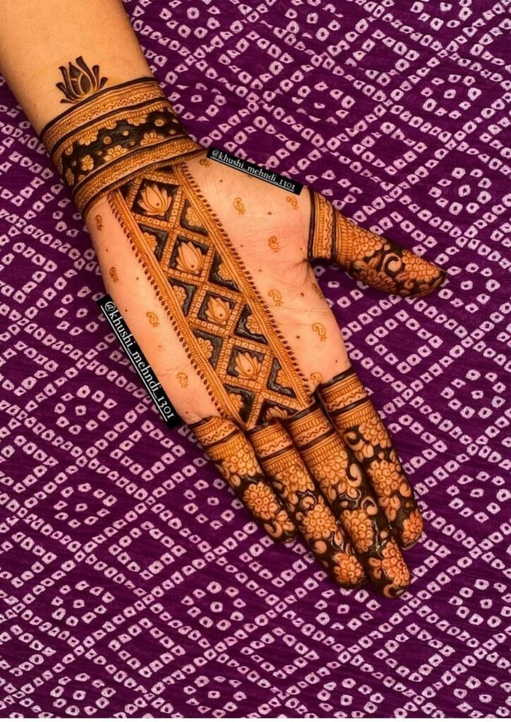 mehndi design front hand