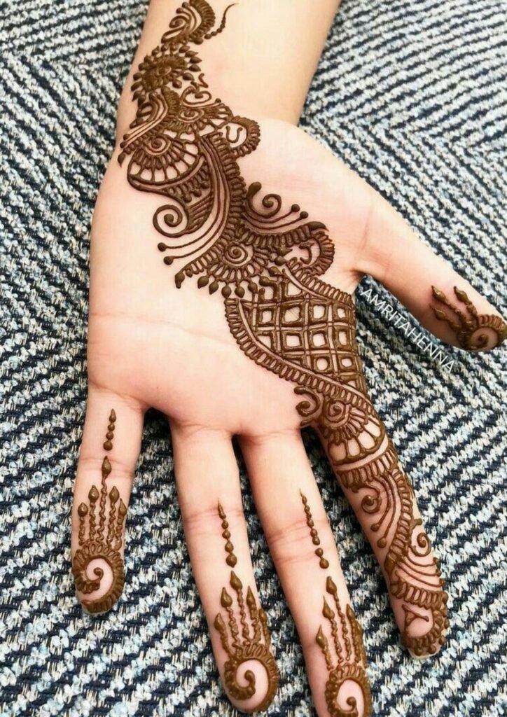 Front Hand Mehndi Design