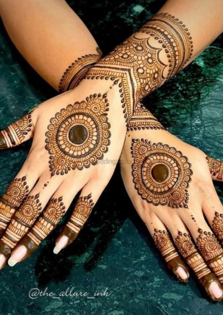 Stylish Full Hand Mehndi Design