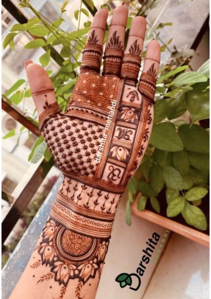 mehndi design front hand