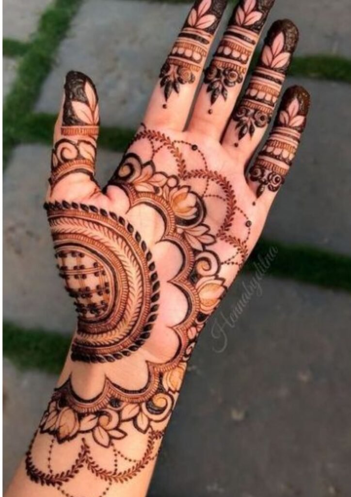 mehndi design front hand