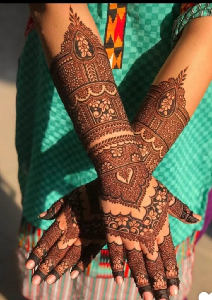 Stylish Full Hand Mehndi Design