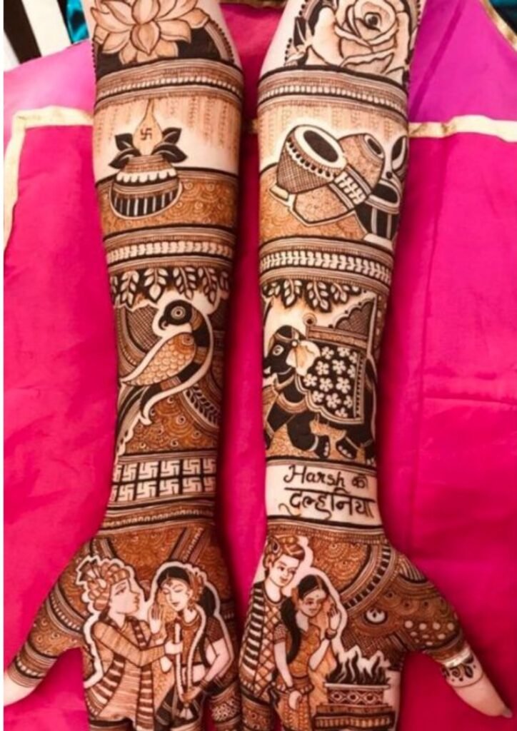 mehndi design front hand