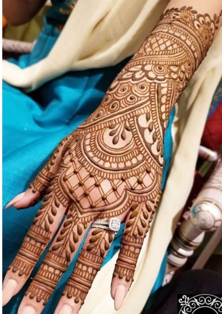 Stylish Full Hand Mehndi Design