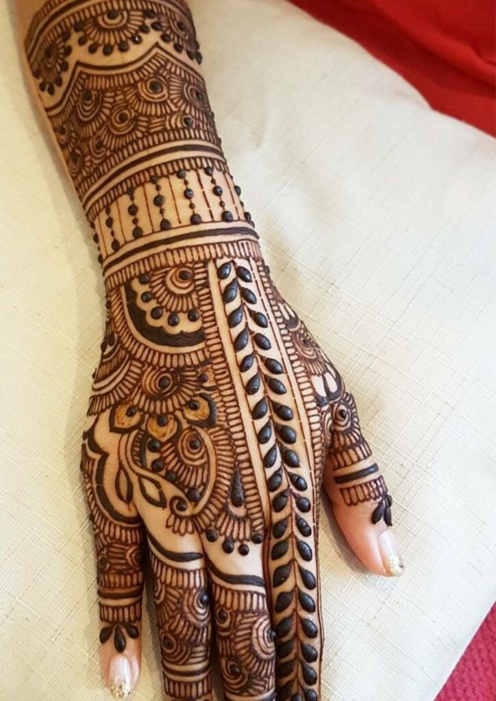 Stylish Full Hand Mehndi Design