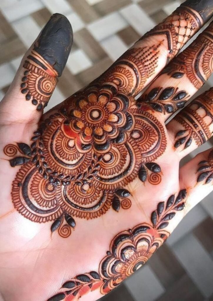 Front Hand Mehndi Design