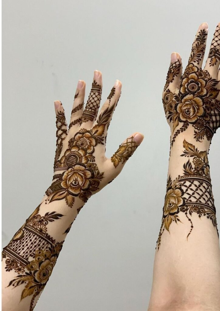 mehndi design front hand