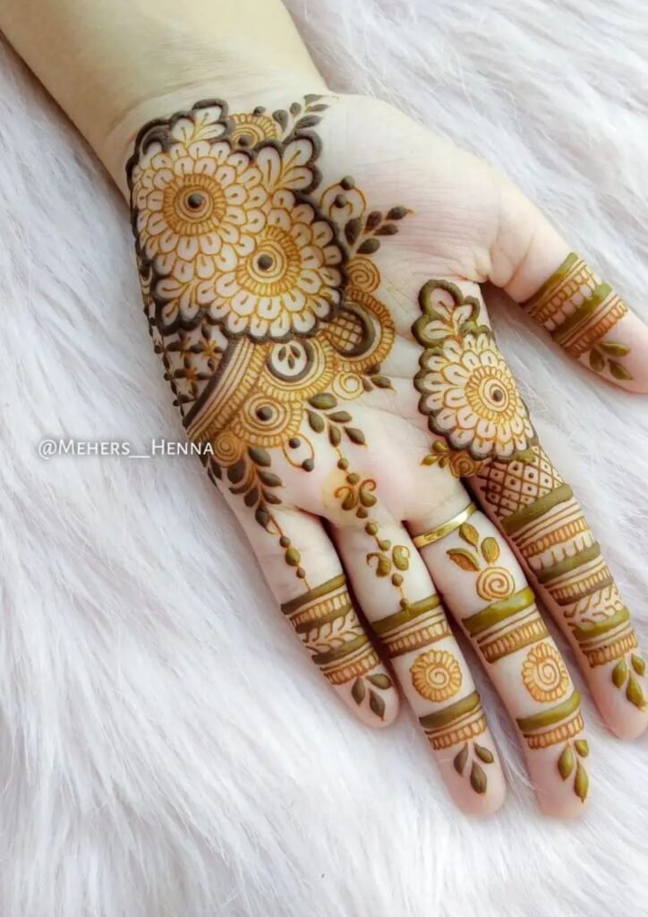mehndi design front hand