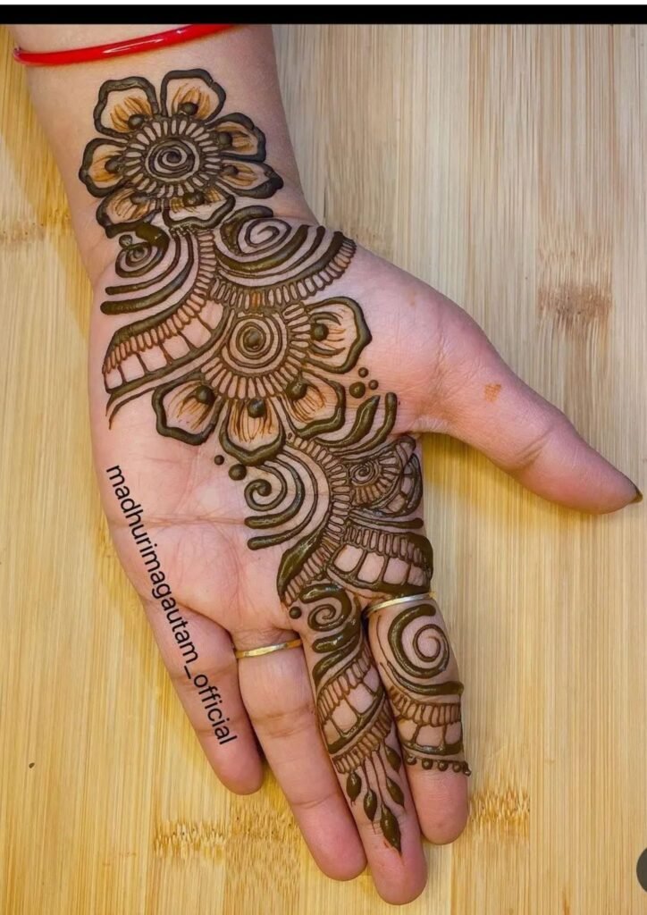mehndi design front hand