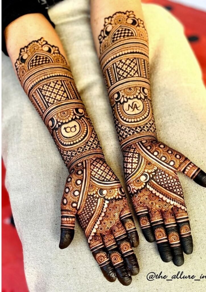 mehndi design front hand