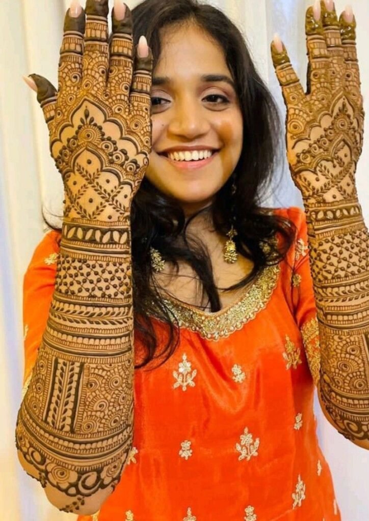 Stylish Full Hand Mehndi Design