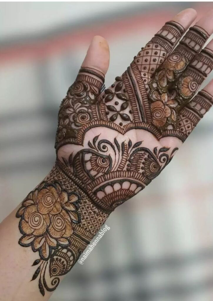 mehndi design front hand