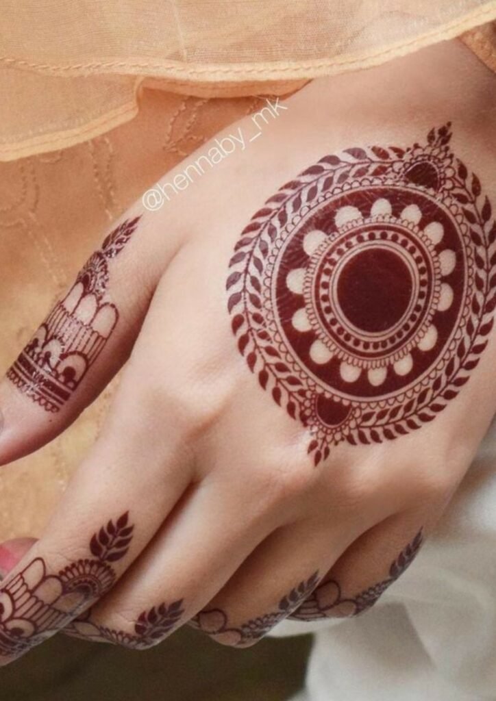 Back Hand Mehndi Design