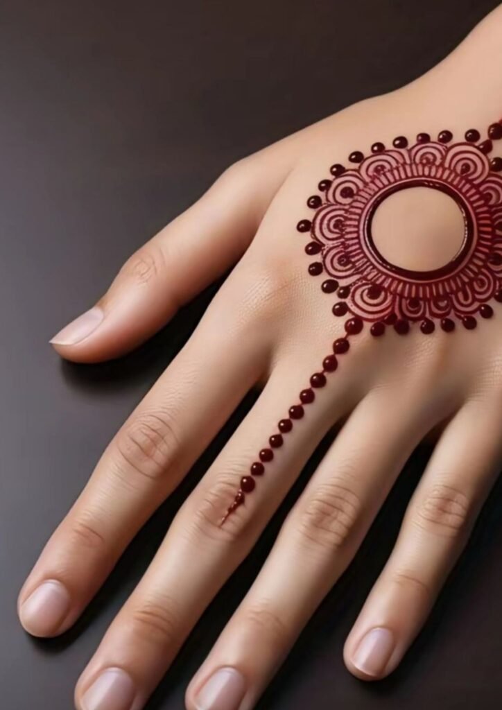 back hand mehndi design
