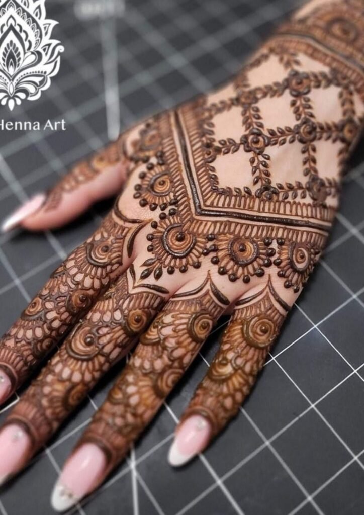 Stylish Full Hand Mehndi Design