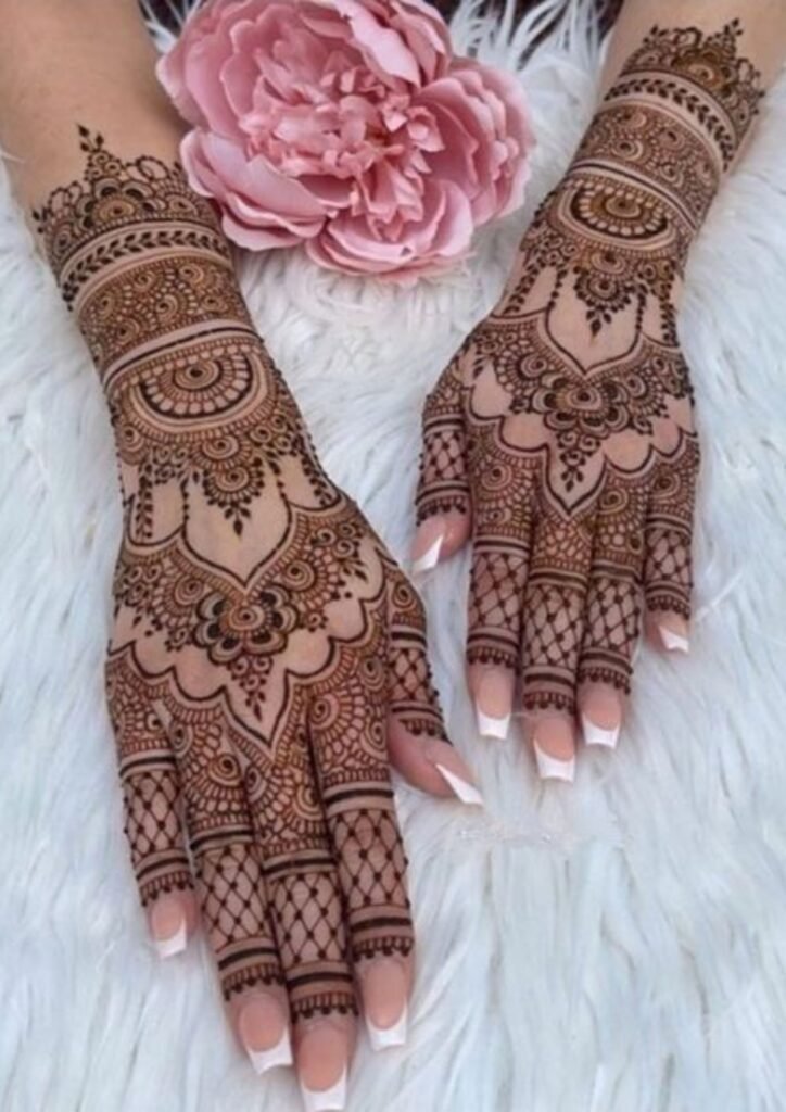 Stylish Full Hand Mehndi Design