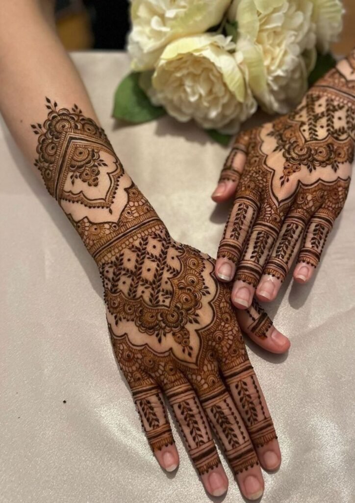Stylish Full Hand Mehndi Design