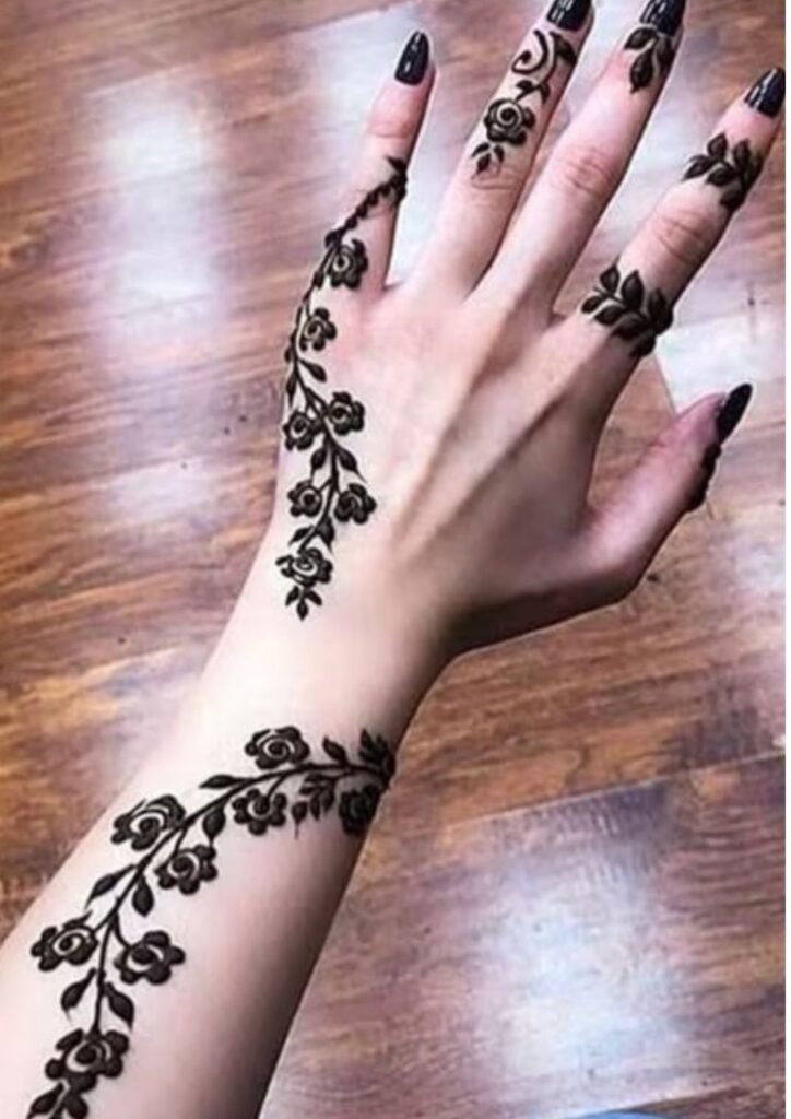 Stylish Simple Mehndi Design
