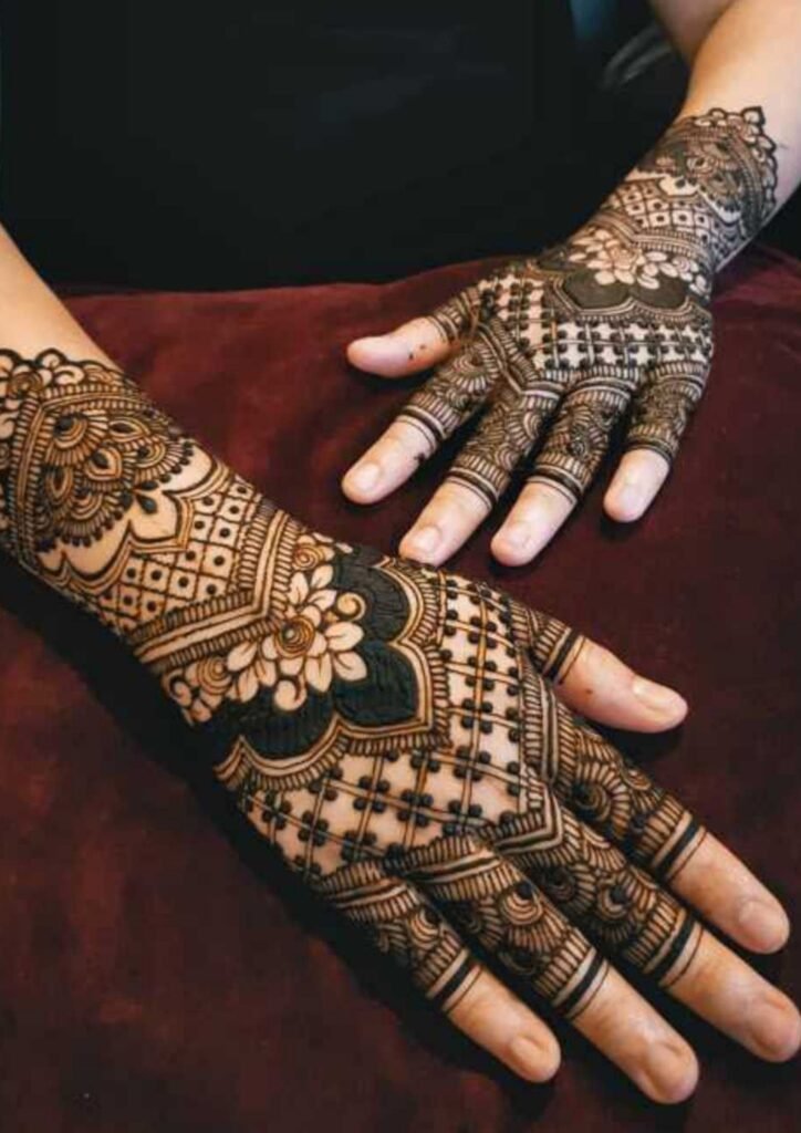 Stylish Full Hand Mehndi Design