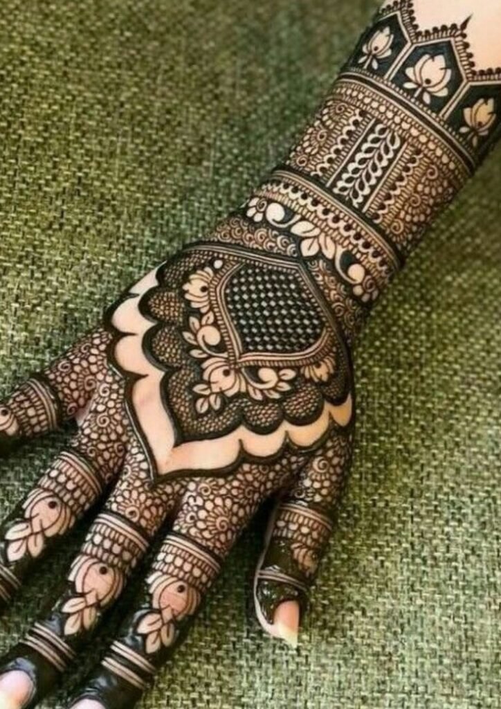 Stylish Full Hand Mehndi Design