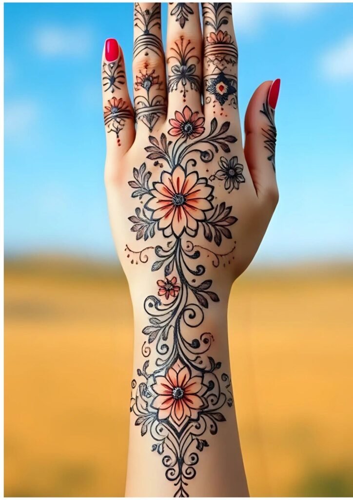 Modern Full Hand Mehndi Designs