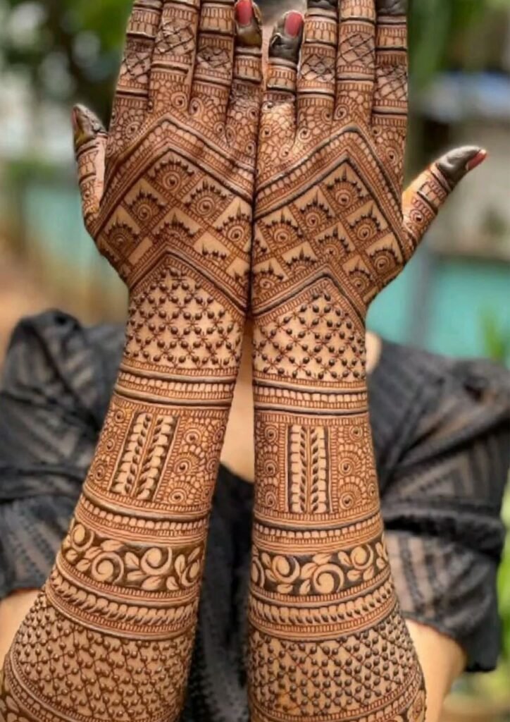 Stylish Full Hand Mehndi Design