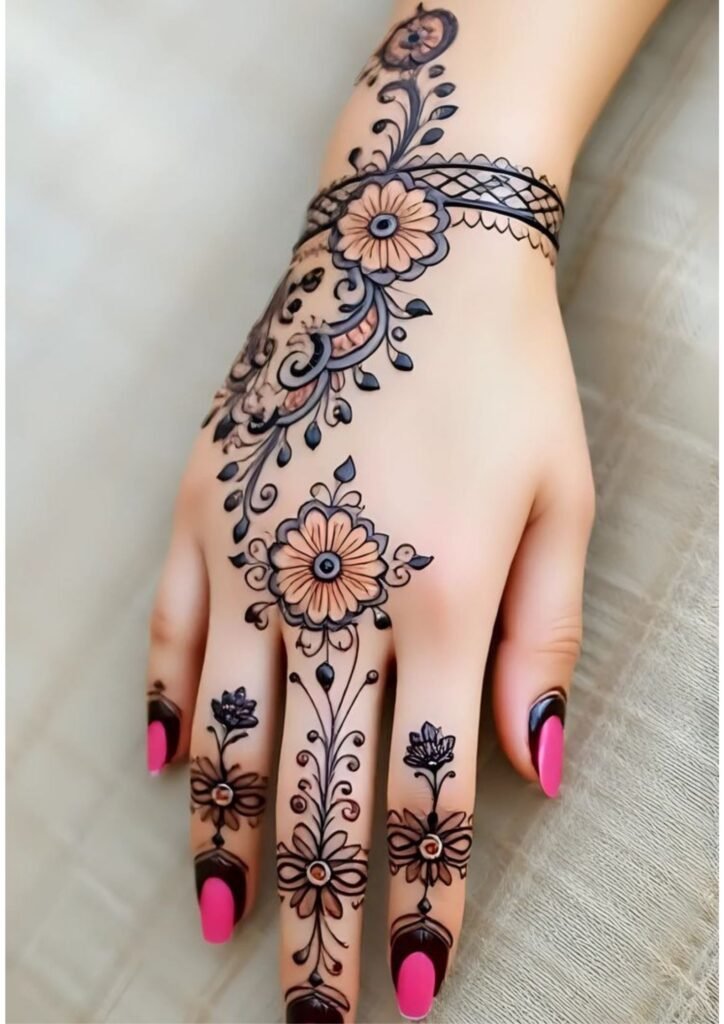 Modern Full Hand Mehndi Designs