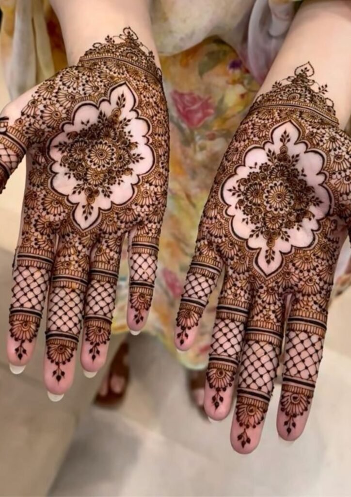 Stylish Full Hand Mehndi Design
