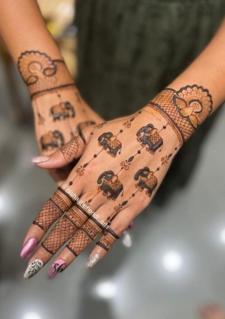 mehndi design front hand