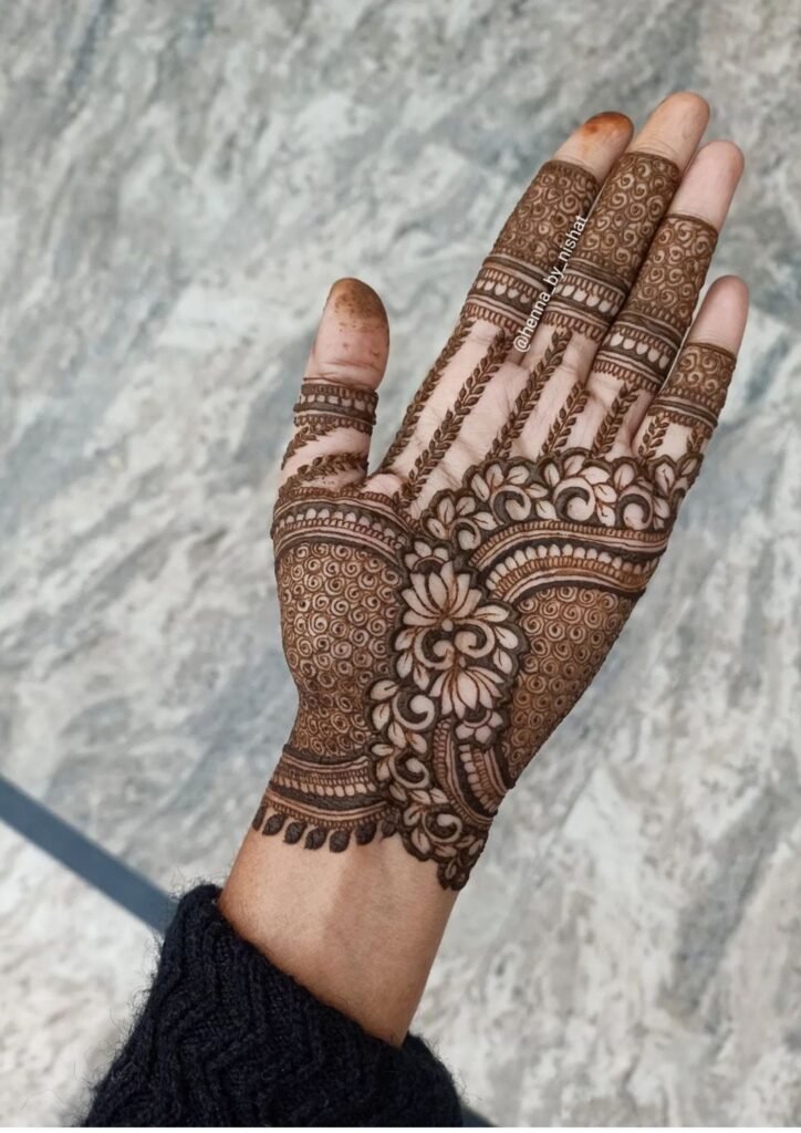 mehndi design front hand