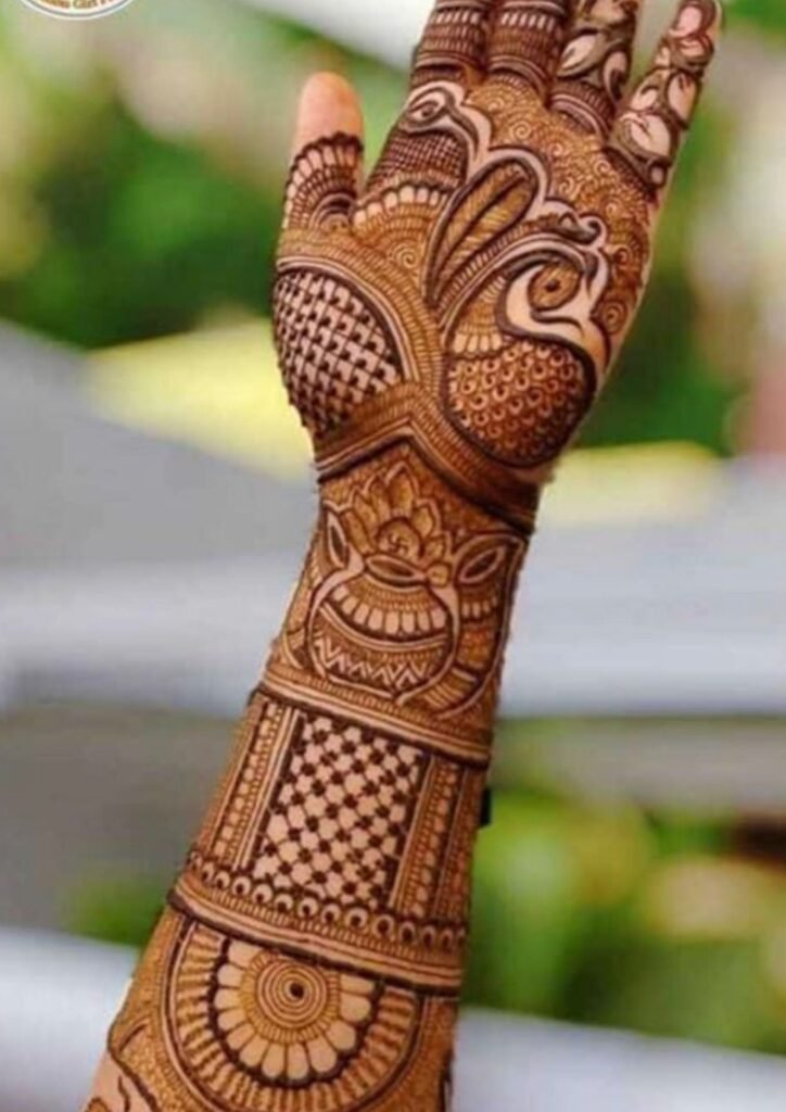 Stylish Full Hand Mehndi Design