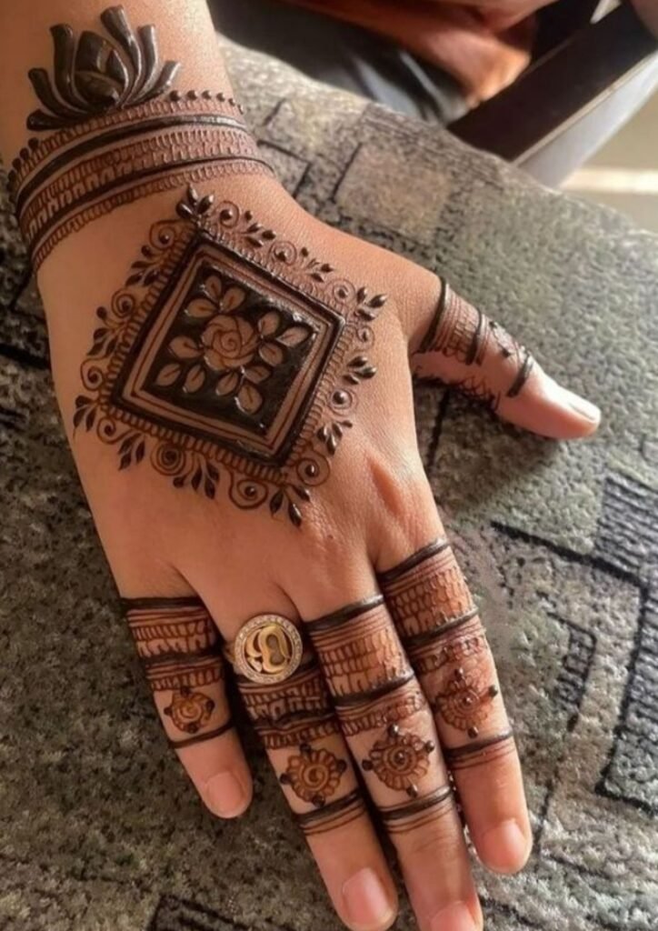 Front Hand Mehndi Design