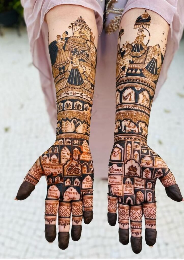 mehndi design front hand