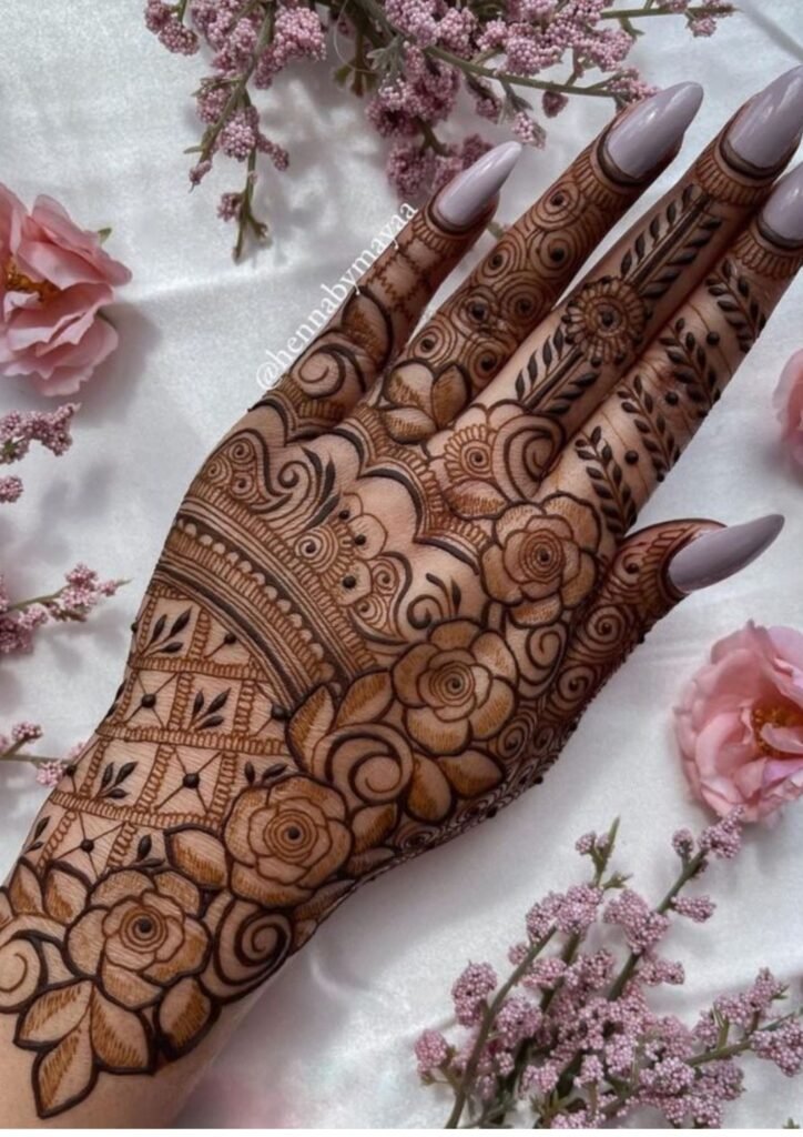 Mehndi Design Back Hand 