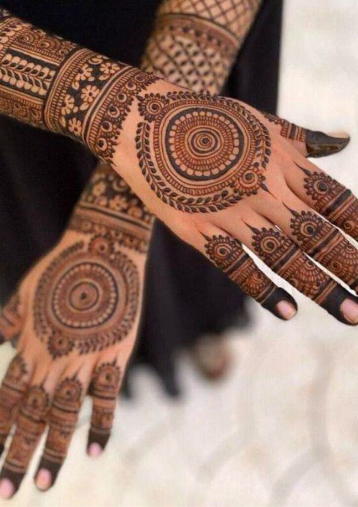 Stylish Full Hand Mehndi Design